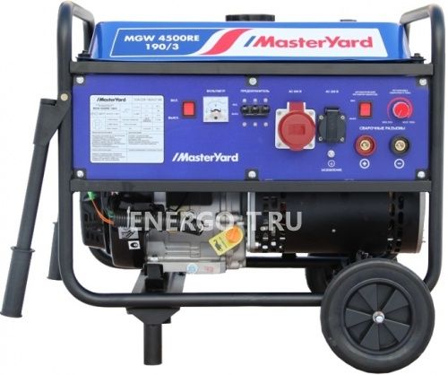 Бензиновый генератор Сварочный генератор MasterYard MGW 4500RE-190/1