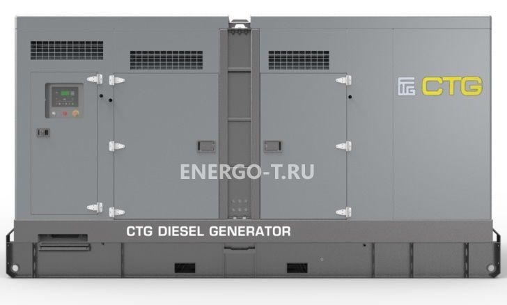 Дизельный генератор CTG 450C в кожухе с АВР